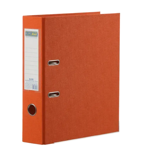 Папка-реєстратор А4 двостороння Buromax Elite 70 мм помаранчева (BM.3001-11c)